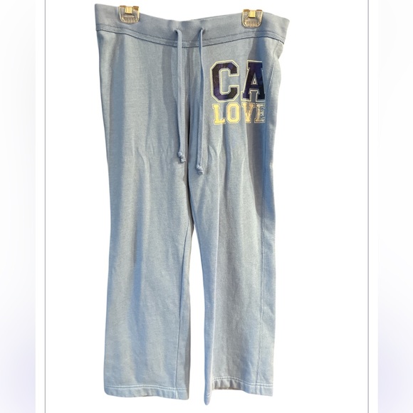 Mossimo Supply Co. CA LOVE Blue Sweatpants size Large - Picture 1 of 9